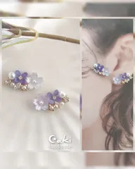 お花❀.*･ﾟピアスorイヤリング♪ハンドメイド