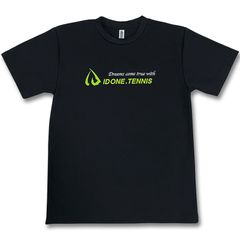 マテリアルスポーツ 正規代理店 ID one (アイディーワン)ドライＴシャツ TENNIS Dream ブラック インナー トップス スポーツ テニス ゴルフ ウェア 重ね着