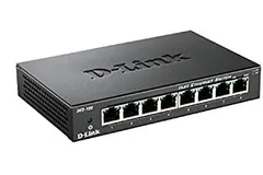 D-Link DES-108 Switch avec boitier metal 8 ports 10/100 Mpbs Ethernet Gris