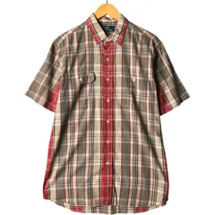 古着 ラルフローレン Ralph Lauren POLO by Ralph Lauren 半袖 コットン チェックシャツ メンズM相当/eaa594790
