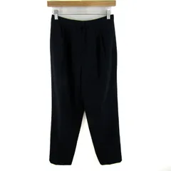 レリアン テーパードパンツ ボトムス センタープレス 日本製 レディース 9サイズ ネイビー Leilian 【中古】