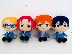 [経年品]4点セット あんさんぶるスターズ！ BIGぬいぐるみ Trickstar/氷鷹北斗・明星スバル・遊木真・衣更真緒