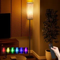新品 フロアライト OTANBER 間接照明 RGB LEDフロアランプ 12W スマートスタンドライト 無段階調光・調色 リモコン制御 タイマー自動消灯機能 2700K/4500K/6500K ナイトライト 明るい フィットスイッチ インテリア 照明器具 ル