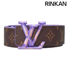 ルイヴィトン  M0494 LV ピラミッド 40MM LVバックルリバーシブルレザーベルト メンズ 95/38