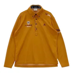 サイズ：M LE COQ GOLF ルコックゴルフ  長袖ポロシャツ ボタンダウン  ブラウン系 [240101487477] ゴルフウェア メンズ ストスト