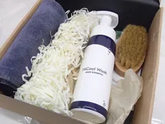 HiCool【ハイクール】Wash -1分靴磨き×高級豚毛ブラシ・マイクロファイバークロス付き-３点セット シューズクリーナー  241218W010のサムネイル