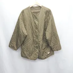 ■ Java 長袖 キルティングコート サイズLL カーキ レディース E  【1406050094454】