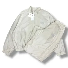 参考上代124300円＆124300円 未使用品 AlexanderWang トラックジャケット＆トラックパンツ ブルゾン イージーパンツ セットアップ アレキサンダーワン UWC2252059 UWC2254116 キナリ系 XL/L  477M5のサムネイル