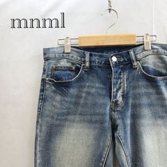 mnml ミニマル クラッシュ ダメージジーンズ サイズ30 ダメージ デニムパンツ デニム スキニー スキニージーンズ ストレッチ ジーンズ メンズ ジップ付 サイドジッパー サイド ジッパー メンズ