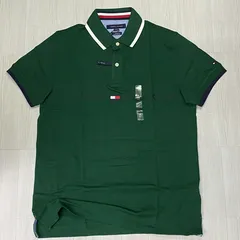 Tommy Hilfiger USAトミーヒルフィガー スリムフィット D.EMERALD ポロシャツ (R4F-37)