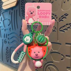 【新品未使用タグ付き】日本未発売　ルーピー　キーホルダー　すいか　loopy  じゃんまるぴー