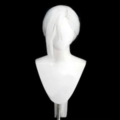 【お取寄せ商品！納期ご相談下さい！】コスプレ耐熱ウィッグ ホワイト 一つ結び ロング キャラクターウィッグ ★サイレントヒルf/常喜寿幸 等