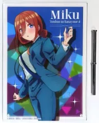 【中古】アクリルスタンド・アクリルパネル 中野三玖 アクリルアートパネル 「きゃらっとくじ 五等分の花嫁∬～イルミネーションナイト～」 H賞