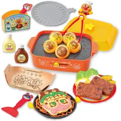 ジョイパレット アンパンマン 焼肉!たこやき!鉄板焼きも! 3wayおしゃべりホットプレート DX 3歳以上 おもちゃ