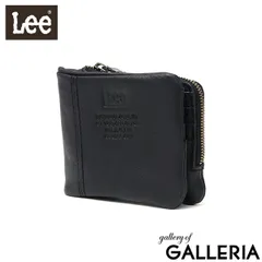 Lee 二つ折り財布 メンズ 本革 財布 リー 小さめ 軽い コンパクト ミニ 牛革 ソフトレザー 大人 シンプル loose 2 320-2112 ブラック(01)
