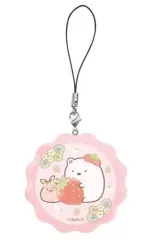 【中古】食玩 ストラップ 1.しろくま＆ふろしき(ストロベリークッキーいろ) 「すみっコぐらし クッキーストラップ」