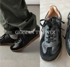 GERMAN TRAINER ジャーマントレーナー 23SS レザースニーカー ドイツ軍トレーニングシューズ スタイリングを選ばない定番スニーカー 23.5cmのサムネイル