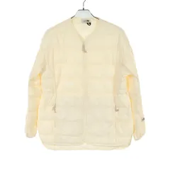 ザノースフェイス ホワイトレーベル THE NORTH FACE WHITE LABEL ノーカラージャケット COMFY ON BALL JACKET NJ3NN80K アイボリー ナイロン ジャケット レディース Used A
