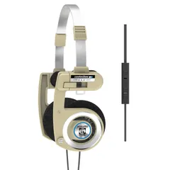 新品 Pro 有線 限定版 リズム Porta ベージュ オンイヤーヘッドホン インラインマイク 音量調節 Koss タッチリモコン ハードキャリーケース付き 3.5mmプラグ付き リズムベージュ