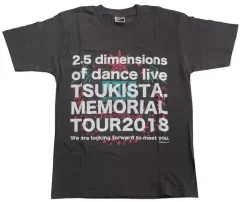 【中古】Tシャツ(男性アイドル) Tシャツ ブラック 女性用フリーサイズ 「TSUKISTA. Memorial Tour 2018」