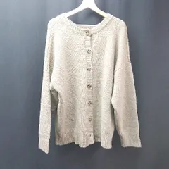 ◇ classicalelf オーバーサイズ 2WAY 無地 長袖 カーディガン サイズM ベージュ レディース E  【1308290064337】