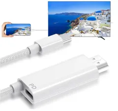 【ハイスピード × 4K】ATURIKA ミラーリングケーブル iPhone16 テレビに映す Switch 代替えドック USB-タイプC HDMI 変換 TV出力ケーブル 充電対応モデル 2M（iPad/mac/対応）