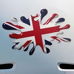デカール ユニオンジャック 7.6cm イギリス国旗 ペイント ステッカー ビニール 貼り付け シール おしゃれ バイク 窓用 車用 外装 飾り t8033
