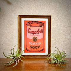 訳アリ☆アウトレット品☆新品☆額付アートポスター★絵画☆andy warhol★アンディ・ウォーホル☆アメリカンポップアート◎キャンベル☆Campbells soup can☆3