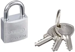 【迅速発送】アバス社 ABUS(アバス) 軽量シリンダー南京錠 タイタリウム バラ番 64TI-20KD