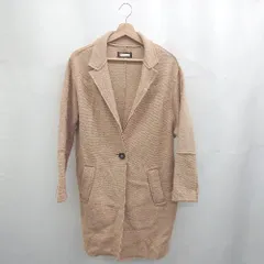 ◇ Θ Bou Jeloud ブージュルード 無地 長袖 テーラードロングジャケット サイズ38 ベージュ系 レディース E  【1506300019838】のサムネイル