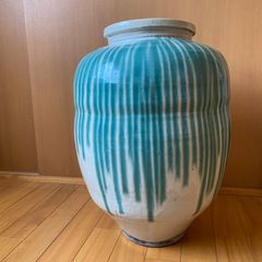 信楽焼 すだれ茶壺 すいか壺 骨董アンティーク - メルカリ