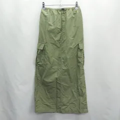◇ earthy_ アーシー ロング タイト スカート サイズS グリーン系 レディース E  【1405140004236】