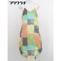 ◇ SLY スライ キャミソール 膝下丈 ワンピース サイズF オレンジ系 マルチ レディース  【中古】 【1107090006932】