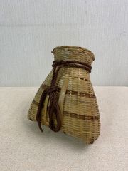 【フォロー割対象商品】 腰かご 魚籃 竹籠　魚籠　竹細工　掛け花　フラワーベース