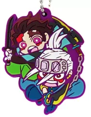 【中古】雑貨 竈門炭治郎＆宇髄天元 「鬼滅の刃 キャラばんちょうこうラバーマスコット 拾ノ型 遊郭編」