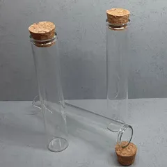 コルク栓 ガラス瓶 30ml 3本セット 試験管