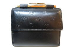 MER686 Christian Dior（クリスチャン ディオール）ヴィンテージ ディオール がま口 人気 三つ折りウォレット 財布