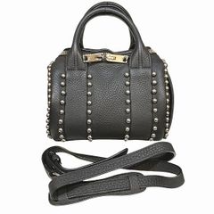アレキサンダーワン　ブラック　レザー　スタッズ　バッグ　ショルダーバッグ　レディース　美品