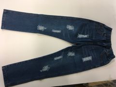 子供用　ダメージジーンズ　濃い青　24