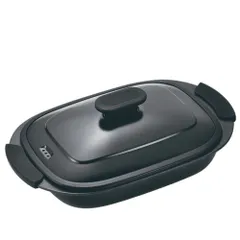 ☆ ブラック ☆ レンジグリルパン 電子レンジ調理器具 レンジパン ヒロショウ RGPS-01 レンジグリルパン 電子レンジ専用 レンジ 調理器 グリルパン 電子レンジ グリルプレート 魚焼きグリル 蒸し料理 蒸し器 時短料理 肉 野菜 レシピ付き