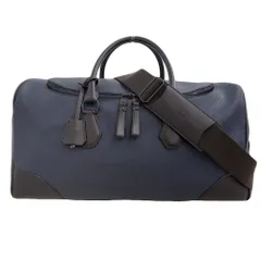 大容量】dunhill ダンヒルボストンバッグ2way シボ革黒金ロゴ