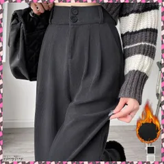 送料無料 コーデュロイワイドパンツ 裏起毛ノーマル 2タイプ ツ－タック スラックスパンツ レディース ハイウエスト 着やせストレートパンツ 美脚脚長 秋冬ロングパンツ無地細見えタックパンツ 裏起毛パンツ韓国風 厚手イージーパンツ柔らかな新コーデュロイ素材