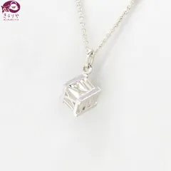 美品✨レア　ティファニー　キューブ　ロゴ　ペンダント　シルバー　ネックレス 2025年最新】ティファニー ネックレス キューブの人気アイテム - メルカリ