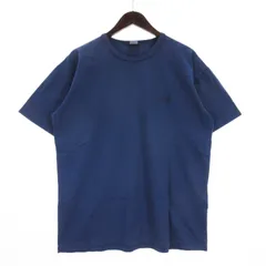 ザノースフェイス THE NORTH FACE ROCKSOLID Tシャツ カットソー 半袖 クルーネック プリント コットン 紺 ネイビー ｌ