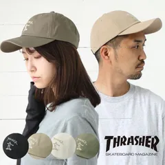 メンズ レディース スラッシャー キャップ 黒 ブラック THRASHER GONZ SAD COTTON DAD CAP 22TH-C02 帽子 ベースボールキャップ ベージュ カーキ ブランド おしゃれのサムネイル