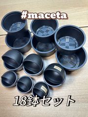 Maceta 　プラ鉢　Bowl Mid. Basic Lowの3組セット　（アガベ、多肉植物に！）