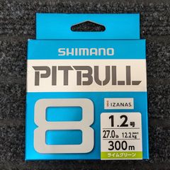 【訳あり商品】SHIMANO シマノ ピットブル8 PITBULL 1.2号 300m ライムグリーン PL-M78S
