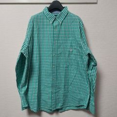 CHAPS チャップス BDシャツ ボタンシャツ グリーン チェック XL 05K1106