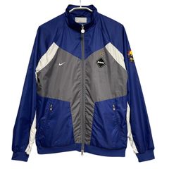 F.C.R.B. × NIKE トラックジャケット157871 BLUE×GRAY L ナイキ ヴィンテージ SOPH ソフ ブリストル BRISTOL