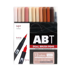 TOMBOW　トンボ鉛筆　デュアルブラッシュペン　 ABT　12色　ポートレート　AB-T12CPO